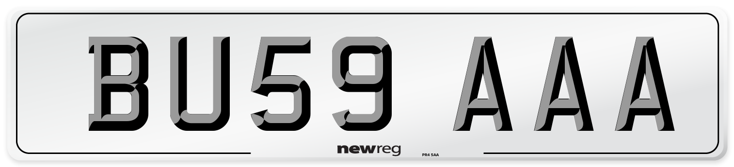 BU59 AAA Number Plate from New Reg